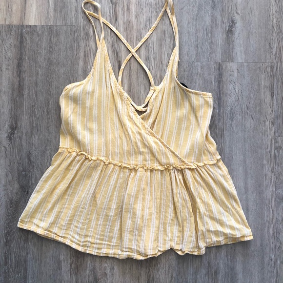 American Eagle striped peplum tank - Picture 2 of 6